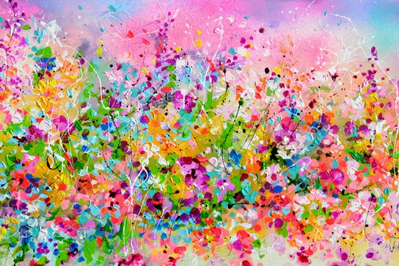 I've Dreamed 31 Abstract Cottage Flower Field