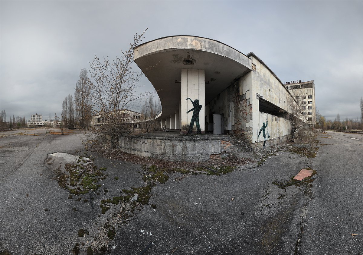 Photorealistic Photograph , #51. Pripyat Center 3 By Stanislav Vederskyi, 57 X 40, Artwork For Sale On Artfinder