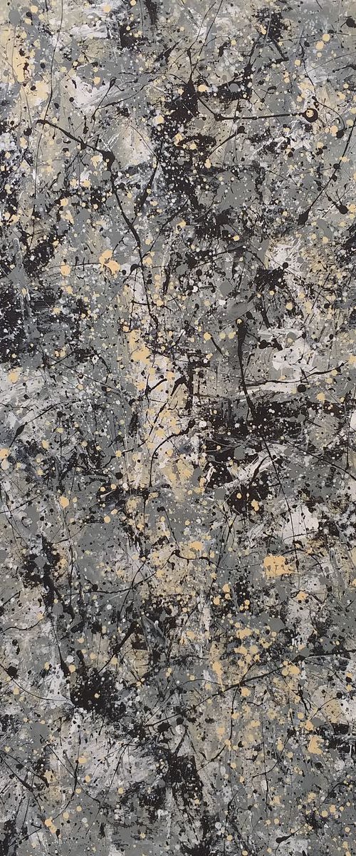 Modern ACRYLIC PAINTING on CANVAS by M.Y. by Max Yaskin