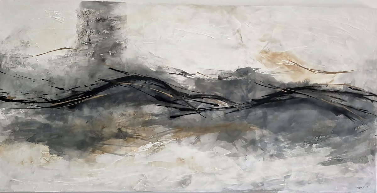 Suspended Track By Ivana Urso, 47 X 24, Artwork For Sale On Artfinder