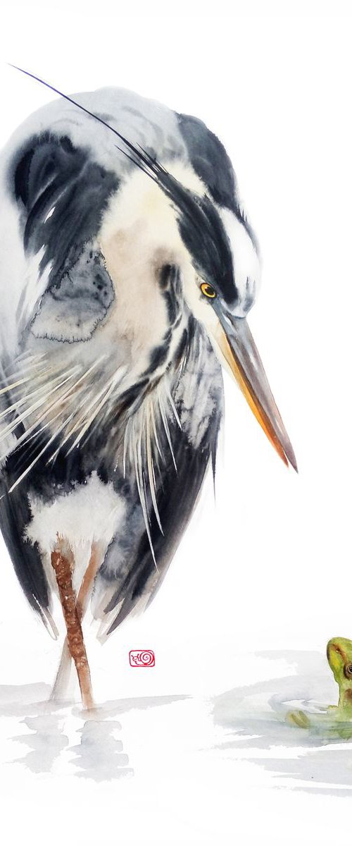You're... Immortal? - Grey her by Olga Beliaeva Watercolour