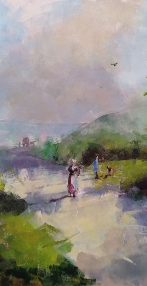 Antique landscape 7 by Marina Del Pozo
