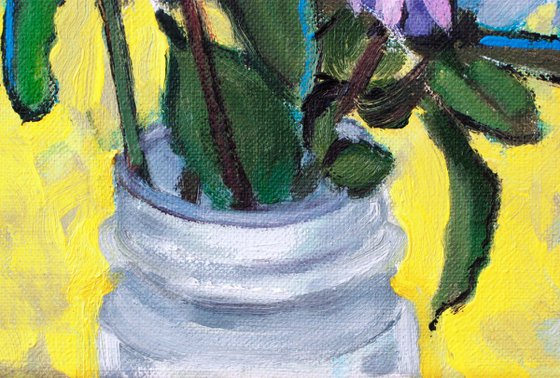 Mixed Flowers against Yellow