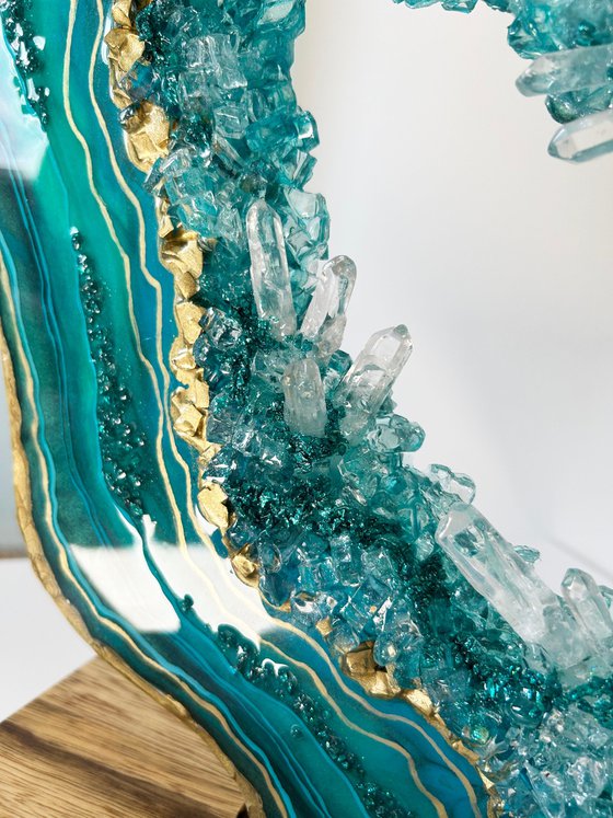 Geode Slice "Malachite"