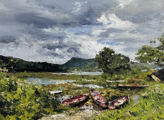 Soft Sunlight and Rain Clouds