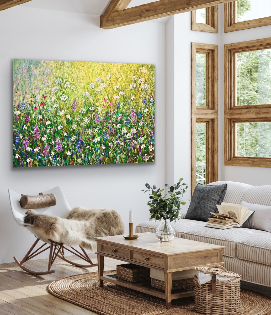 From Spring To The Summer By Pooja Verma, 59 X 39, Artwork For Sale On Artfinder