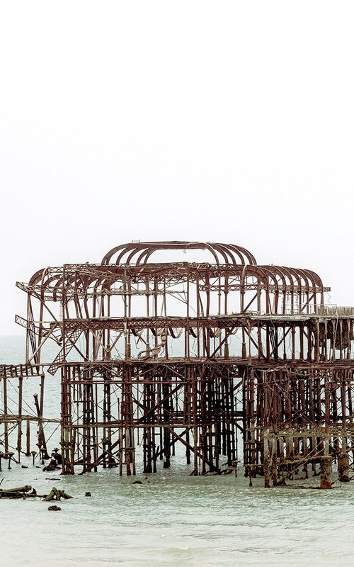 BRIGHTON The forgotten Pier : June 2021 (Limited edition  2/20) 18X12 by Laura Fitzpatrick