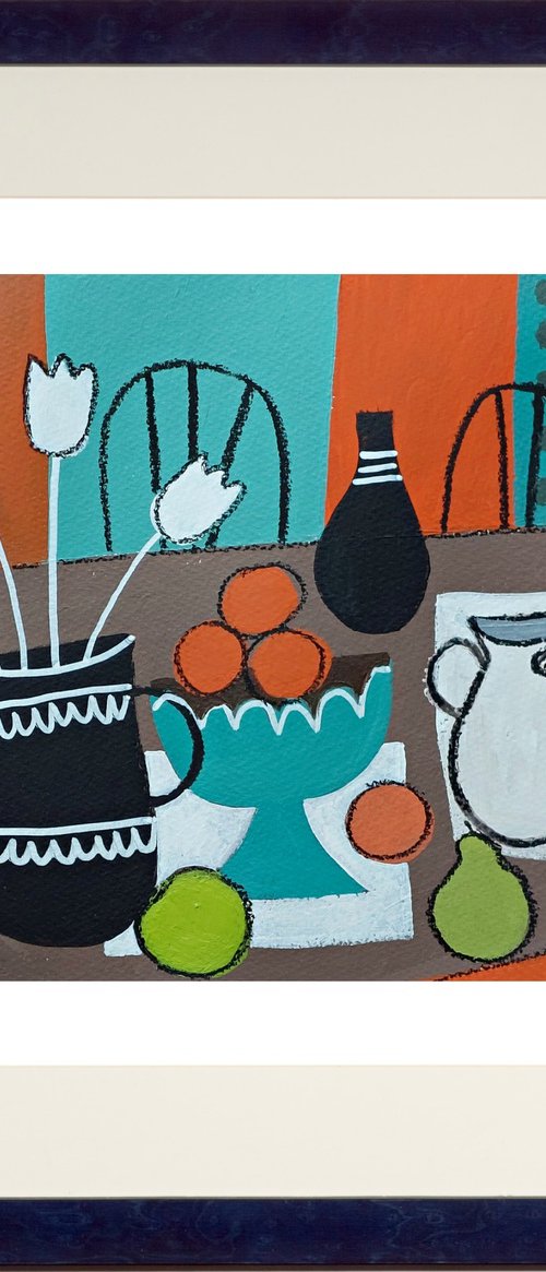 Still Life with a Blue Bowl VII by Jan Rippingham