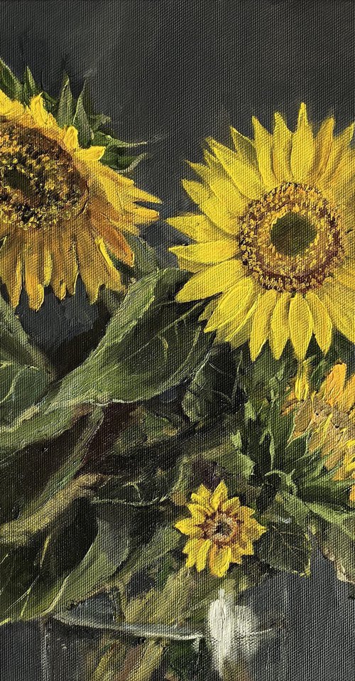 Sunflowers bouquet by Leyla Demir