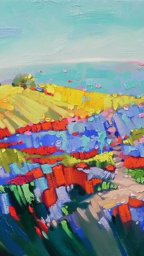 "Abstract landscape" by Mykhailo Novikov