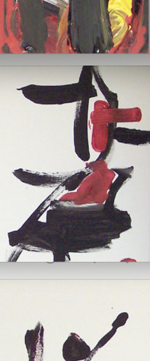 Tschu-bi-du (Triptych) by Christel Haag