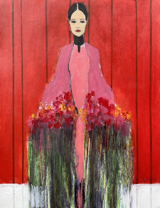 Girl with a Bouquet