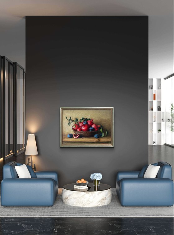 Pomegranates and plumbs