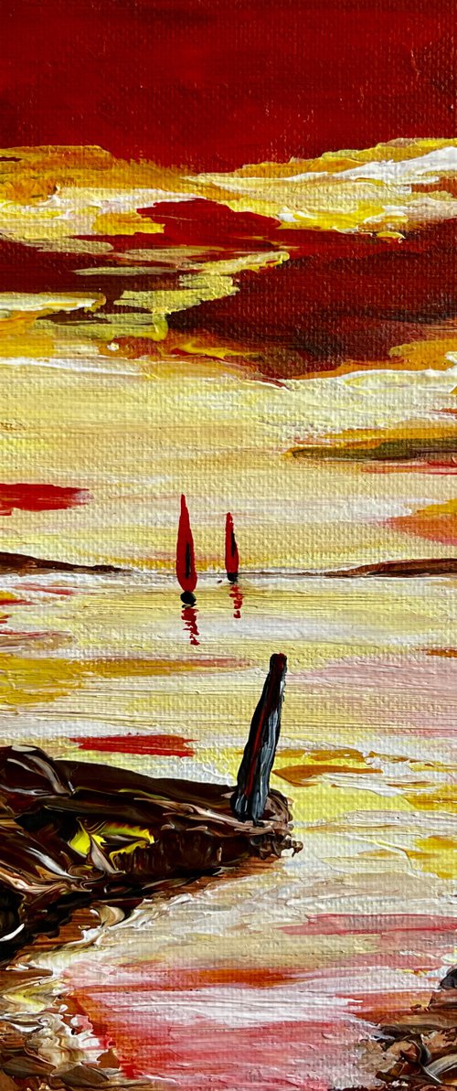 Red Sails in the Sunset by Marja Brown