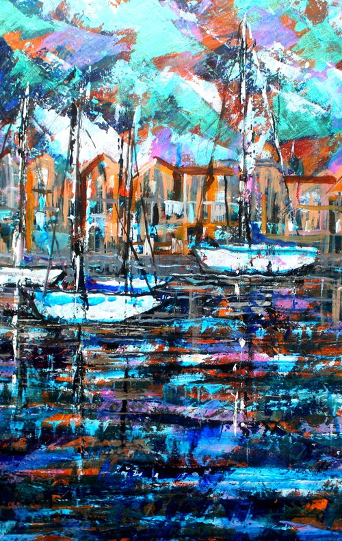Lymington Harbour View I by Paul J Best