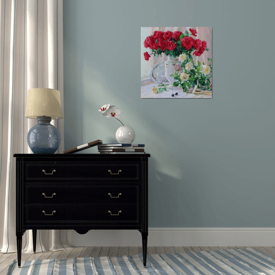 Still life with roses