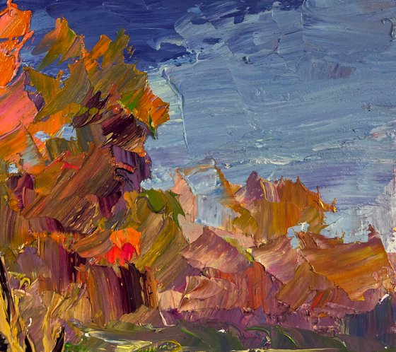 Autumn Reflected on the Face of the River