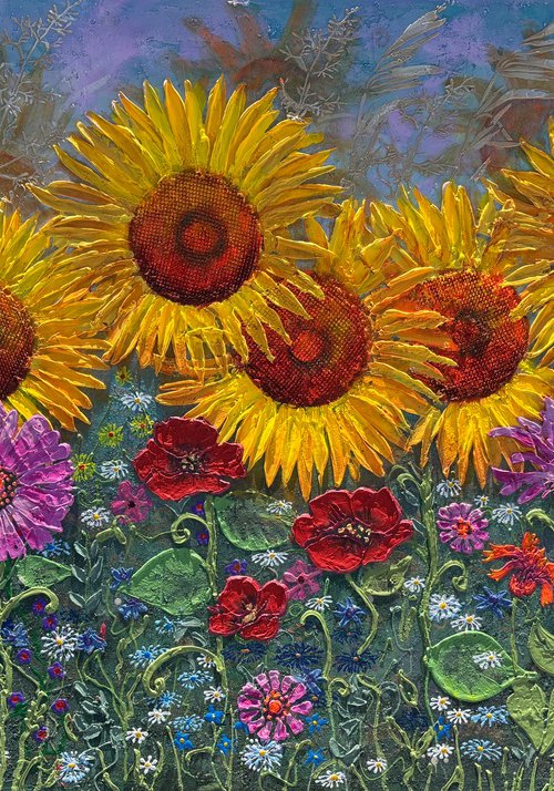 SUNFLOWERS by IrinaGoldenfish