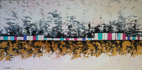 CANVAS ONLY - Borderline - 200 x 100 cm - XXXL (80 x 40 inches)