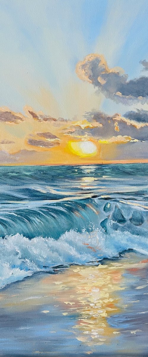 Morning wave by Irina Ponna