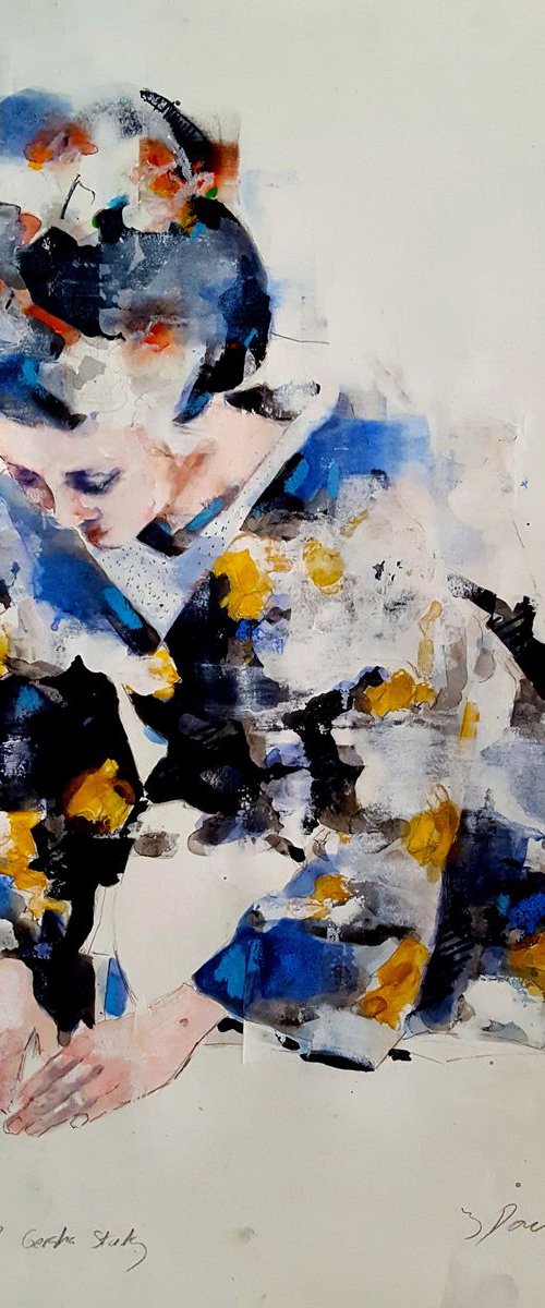 3-9-17 geisha study by Thomas Donaldson