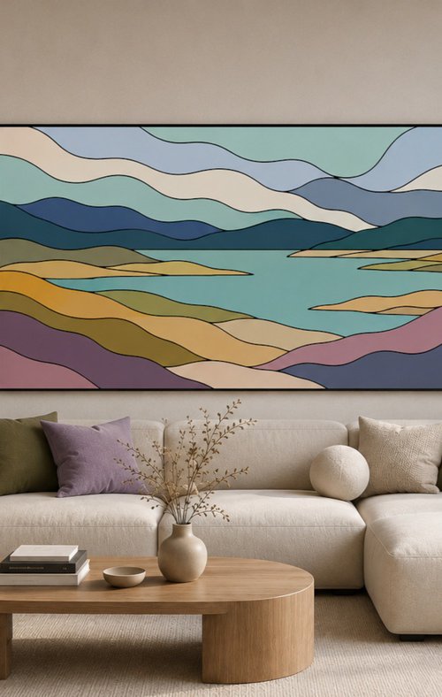 Flowing Landscape #24 by Marina Krylova