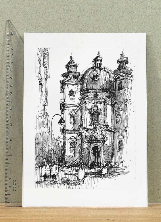 Vienna, ink on paper.