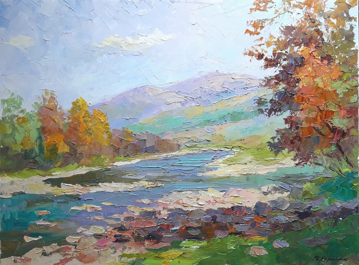 Oil painting Autumn Gold by Boris Serdyuk