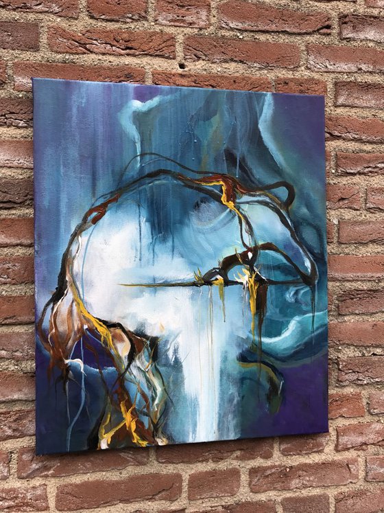 " Avatar " ,  Abstract Acrylic Painting - 50x60cm