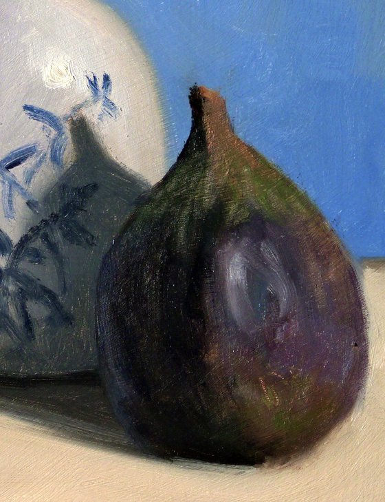 Fig and a Porcelain Vase