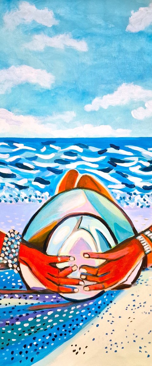 At the beach by Alexandra Djokic