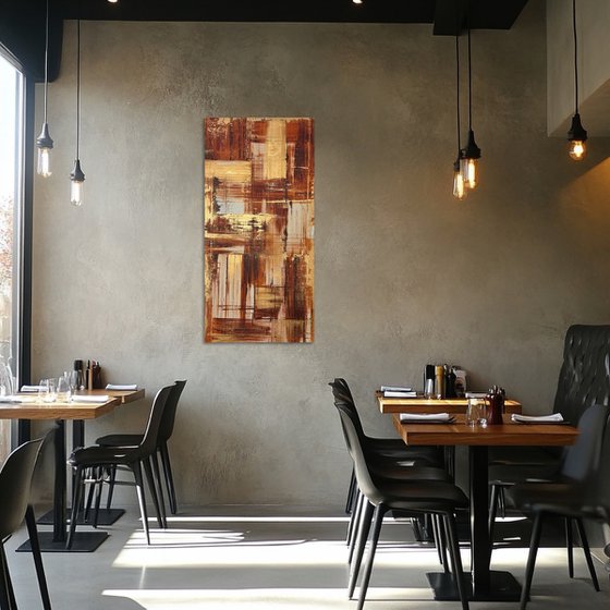 Field of Study Ochre 50x100x2 cm