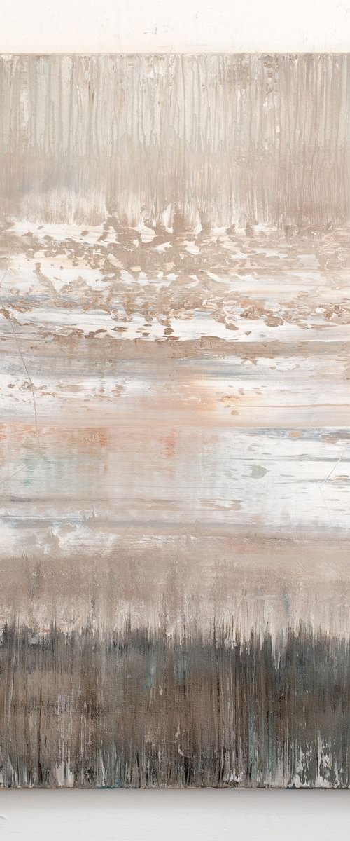 Beige abstract painting TV276 by Radek Smach
