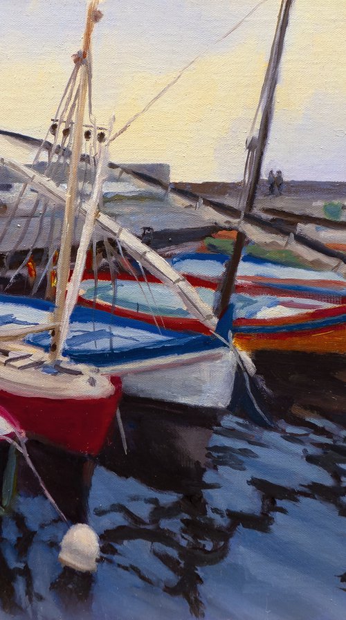 Boats at Collioure II by Daniel Brian Fishback