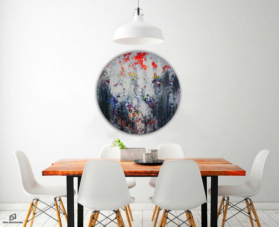 Circular abstract painting / Abstract 1149