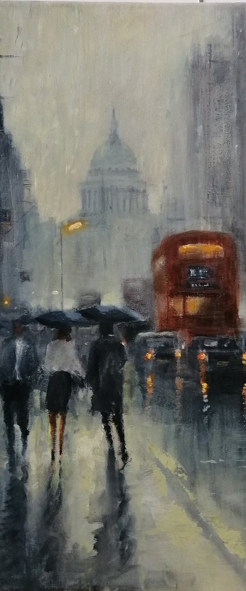 Heading for St Paul's Cathedral, London by Alan Harris