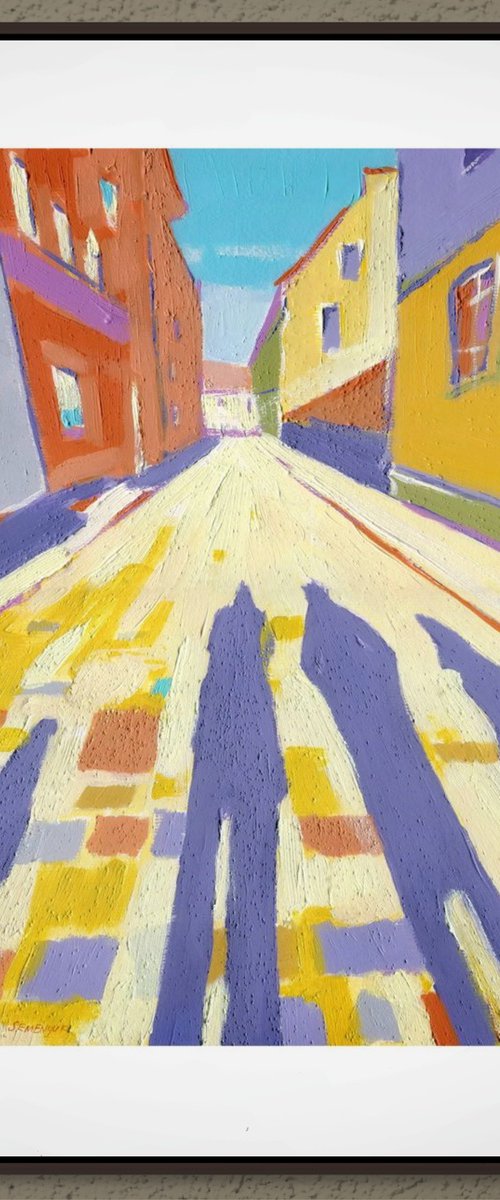 Shadows of the old town by Evgen Semenyuk