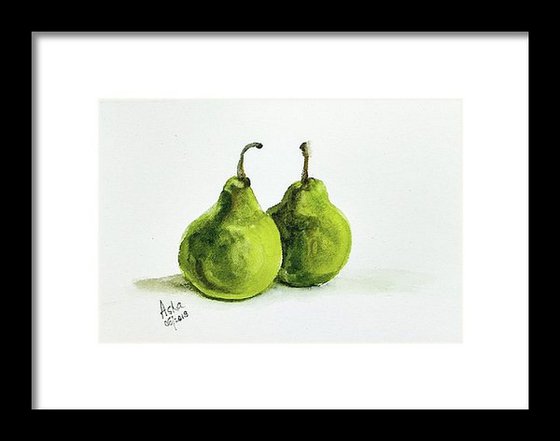 Two Green Pears