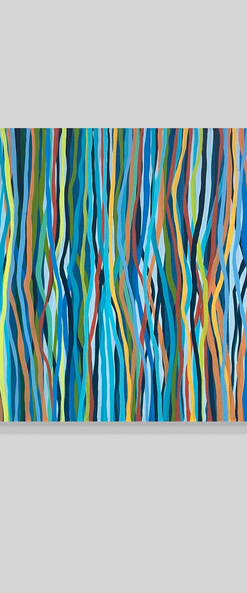 Barcelona Funk - 152 x 76cm acrylic on canvas by George Hall