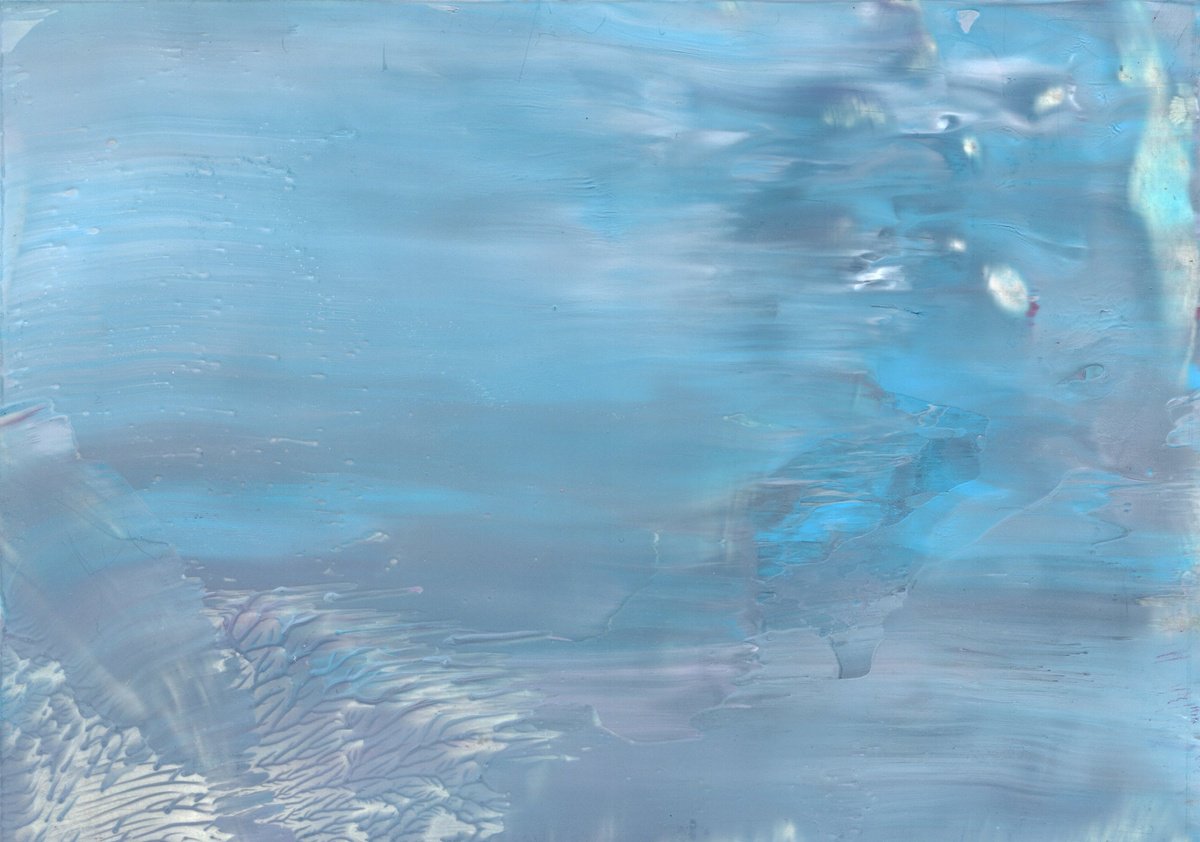 Abstract Painting By Alona Hryn, 8 X 6, Encaustic Abstract 156, Original Artwork