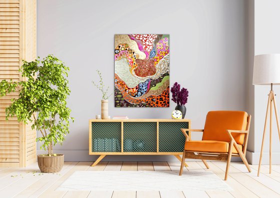 Adele dreams. Klimt abstract