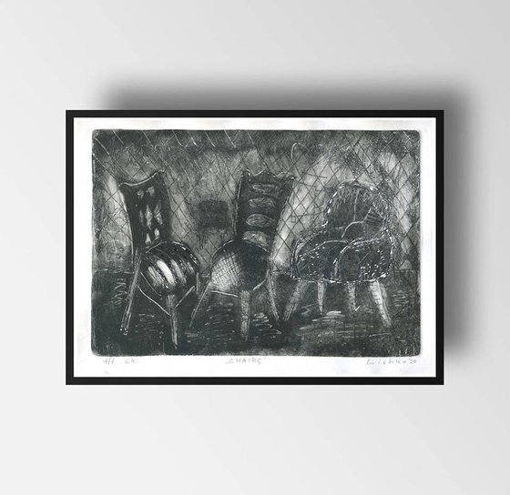 Сhairs (Etchings / Dry-point)
