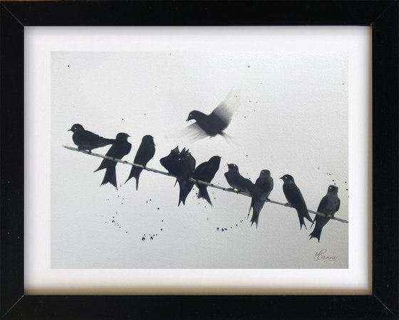 Swallows on a Wire