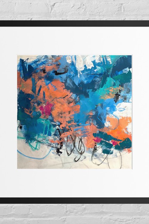 Hit by Blue and Orange by Kat Crosby