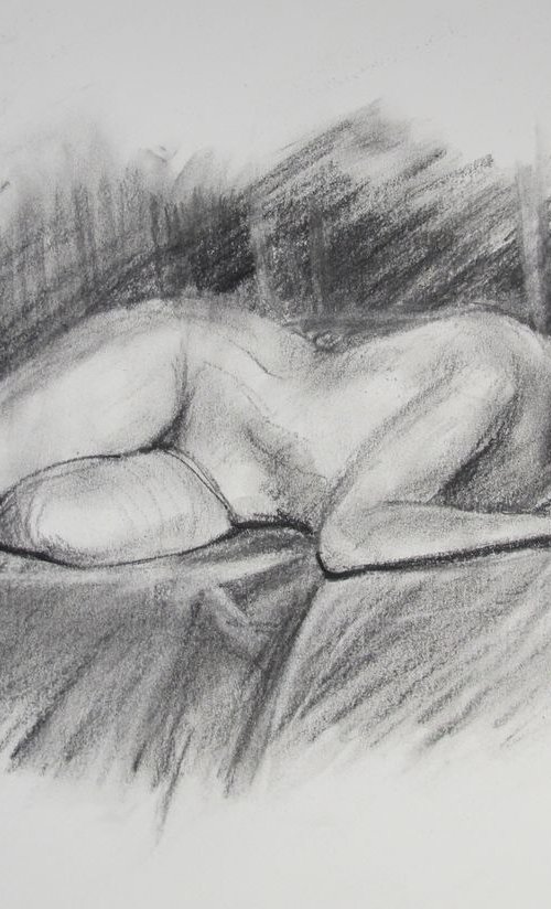 reclining female nude by Rory O’Neill