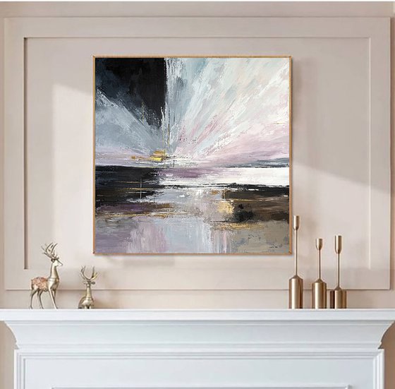 Luminous Breakpoint-pink gold clouds