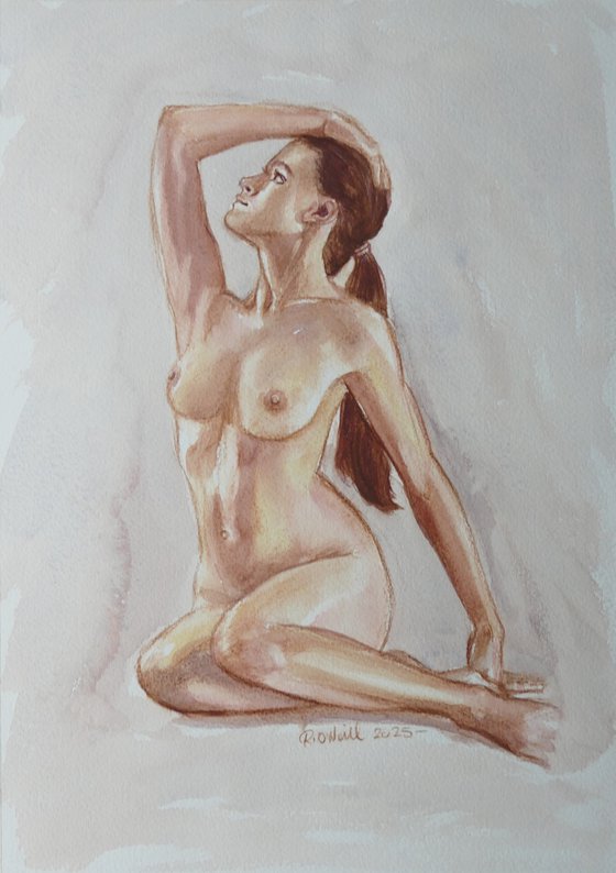 Seated female nude