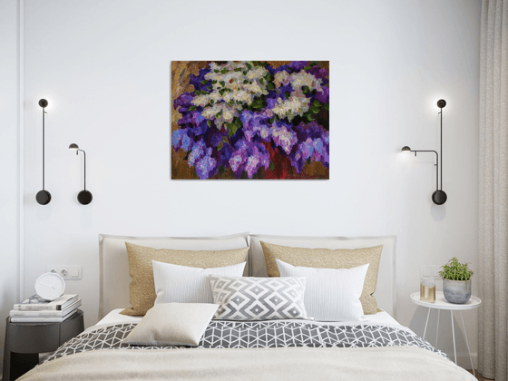 Abstract painting - Lilacs painting #2