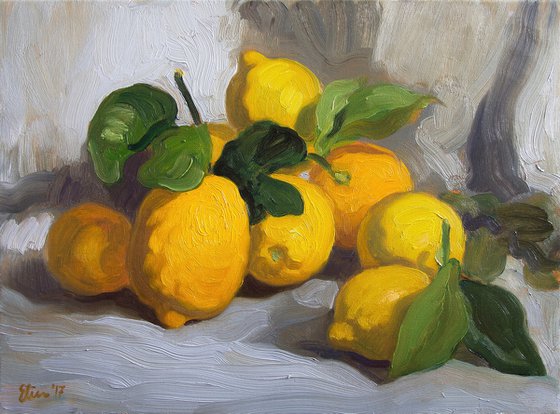 Still life with lemons