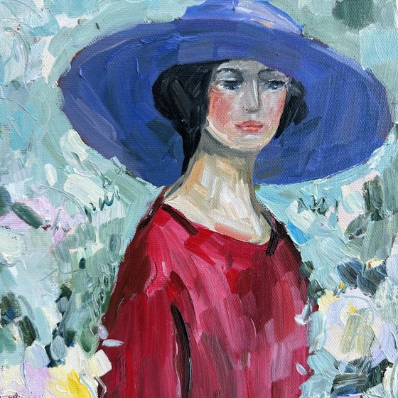 Woman Among the Flowers